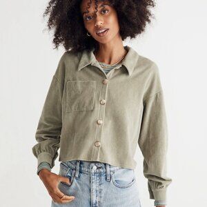 Madewell Corduroy Cropped Shirt Jacket